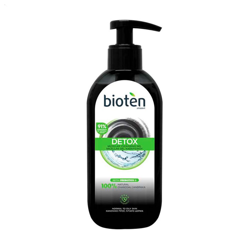 Очищувальний міцелярний гель для обличчя Bioten Detox Micellar Cleansing Gel для нормальної та жирної шкіри, 200 мл