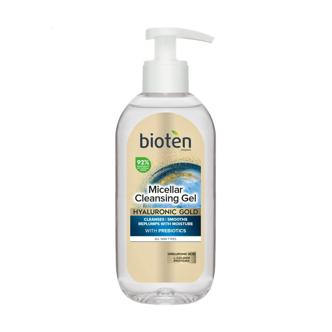 Очищувальний міцелярний гель для обличчя Bioten Hyaluronic Gold Micellar Cleansing Gel, 200 мл