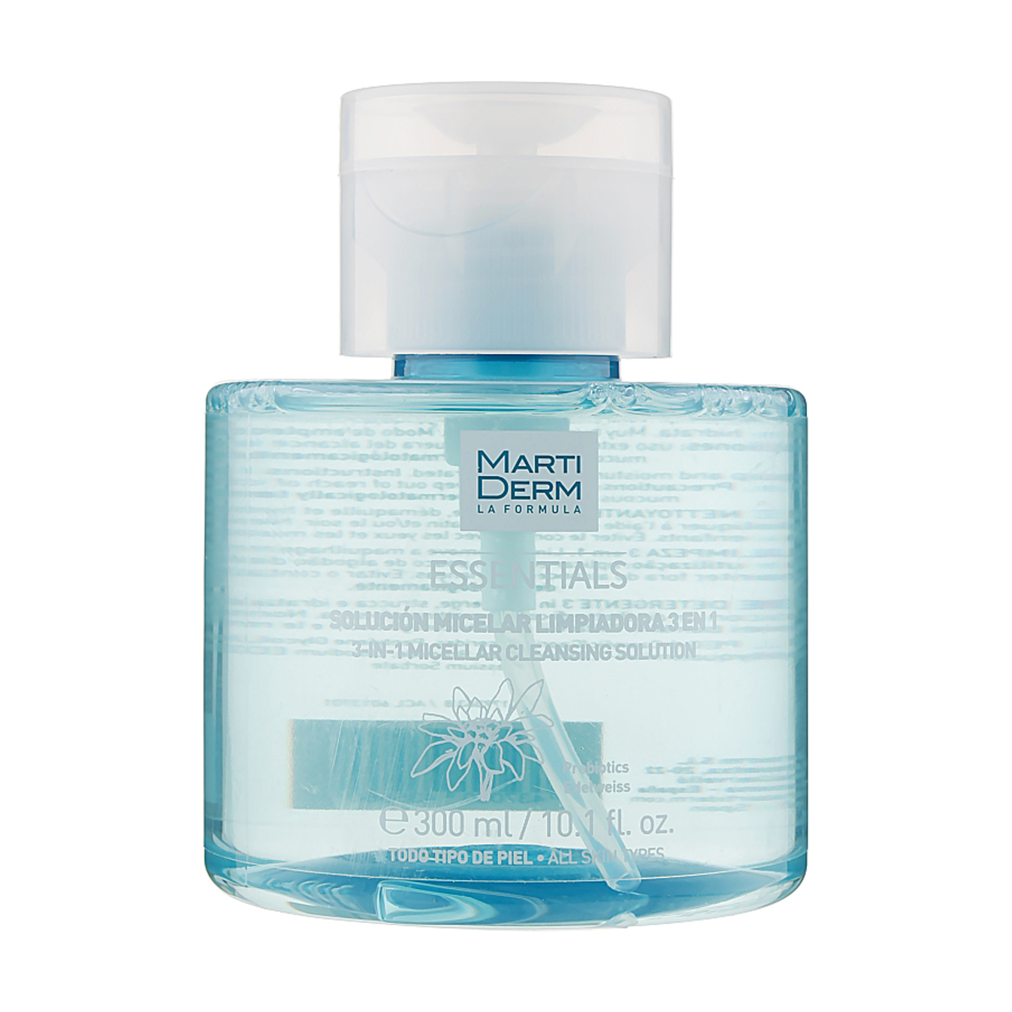 Очищувальний міцелярний розчин MartiDerm Essentials Cleansing Micellar Solution 3 в 1, 300 мл